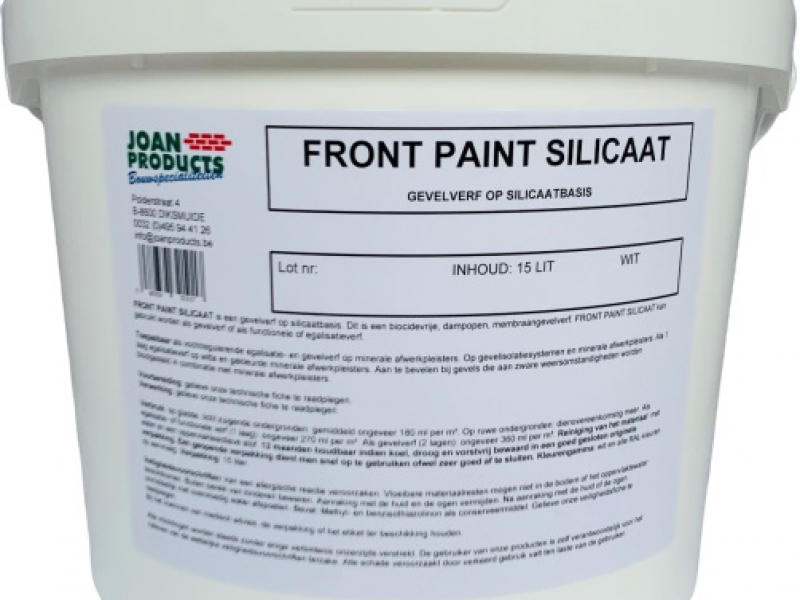 FRONT PAINT SILICAAT Gevelverven - Joan Products